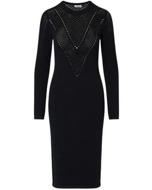 Liu Jo Knit Midi Dress - Black