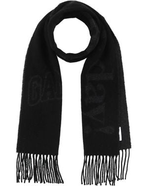 Ganni Solid Color Scarves - Black