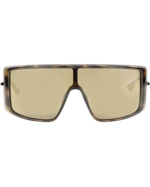 McQueen Eyewear T-Bar Frame Sunglasses - Natural