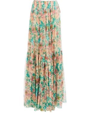 Chloé Chloé Gathered Maxi Skirt - Green
