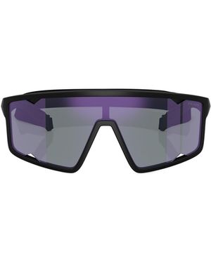 Prada Linea Rossa Prada Eyewear Shield Frame Sunglasses - Blue