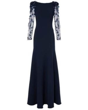 Jenny Packham Midnight Embellished Gown - Blue