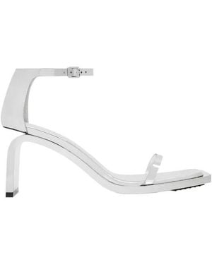 Courreges Stream Mirror Sandals - White