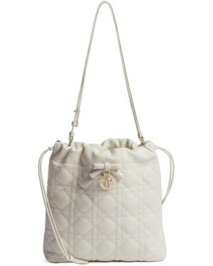 Dior Aable Mini Bucket Bag - White