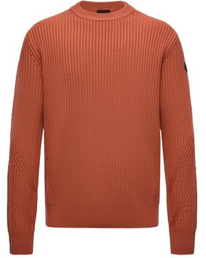 Moncler Wool Sweater With Pocket - Orange