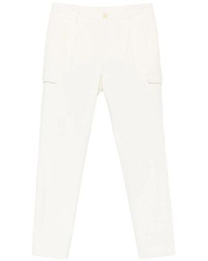 Tagliatore Casual Pants With Belt Loops - White