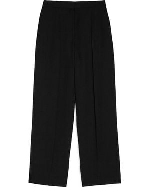 Jil Sander Pleat-Detailed Straight-Leg Trousers - Black