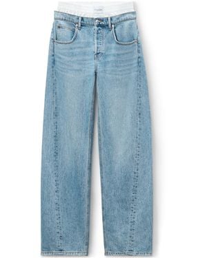Alexander Wang Pre-Styled Boxer Balloon Jeans - Blue