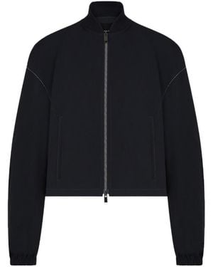 Fabiana Filippi Long-Sleeved Casual Jacket - Blue