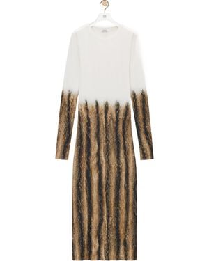 Loewe Tube Crewneck Dress - White