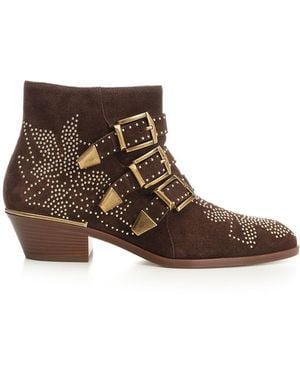Chloé "Susanna" Ankle Boots - Brown