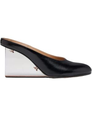 Maison Margiela Plexi Wedge Mules - Black