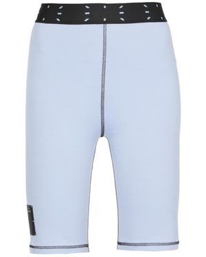 McQ Stitching Detail Shorts - Blue