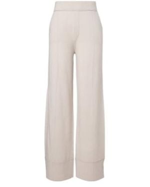 Jardin Des Orangers Wool And Cashmere Wide-Leg Trousers - White
