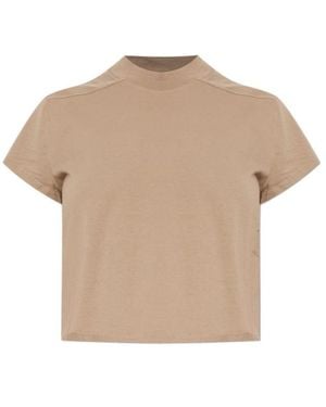 Rick Owens Cropped Small Level T-Shirt - Natural