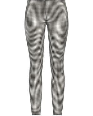 Sportmax Houndstooth Stretch Leggings - Gray