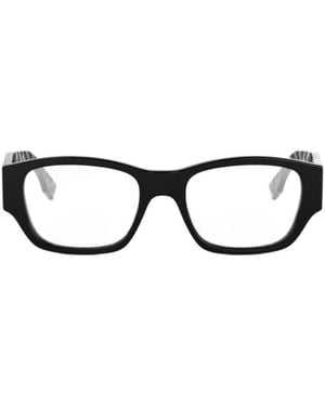 Fendi Eyewear Rectangular Frame Glasses - White