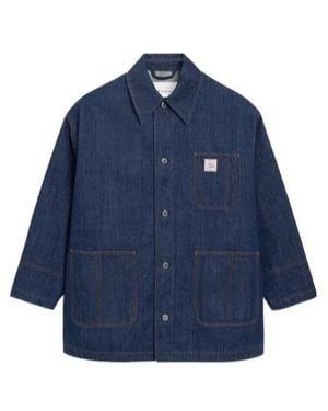 Ami Paris Ami Heritage Label Worker Jacket - Blue