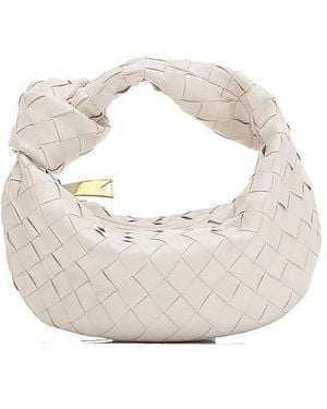Bottega Veneta The Mini Jodie Clutch Bag - White