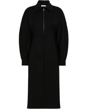 Max Mara Wool And Lyocell Jersey Dress - Black