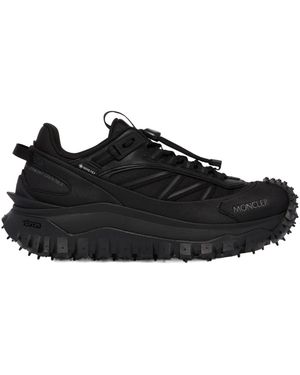 Moncler Lace-Up Platform Sneakers - Black