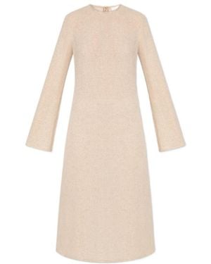 Chloé Flame-Sleeve Dress - Natural