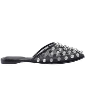 Alexander Wang Stud Detailed Sheer Sandals - White