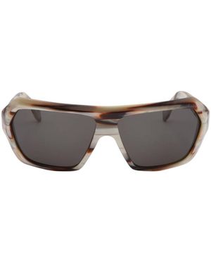 Marni Geometric Frame Sunglasses - White