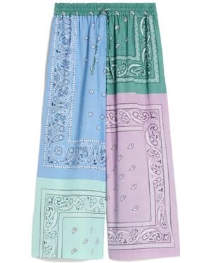 Weekend by Maxmara Pepe Patchwork Bandana Trousers - Blue
