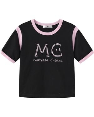 Marissa Chiara Short-Sleeved T-Shirt - Black