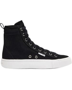 Courreges Canvas 01 Hi-Top Trainers - Black