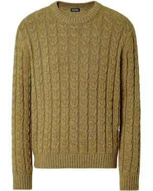 ZEGNA Crew-Neck Jumper - Green