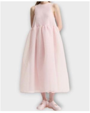 Cecilie Bahnsen Long Sleeveless Dress - Pink