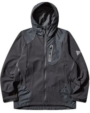 and wander Hooded Casual Jacket - Black