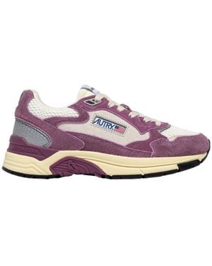 Autry Hyperway Lace-Up Sneakers - Purple