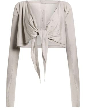 Rick Owens Solid-Color Thin Knit Jumper - White