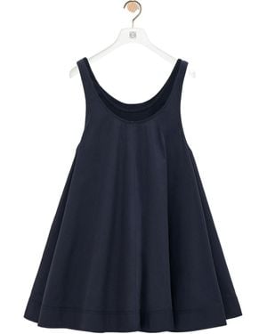 Loewe Trapeze Flared Sleeveless Dress - Blue