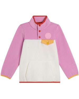 Stella McCartney Colour-Block Logo-Patch Sweater - Pink
