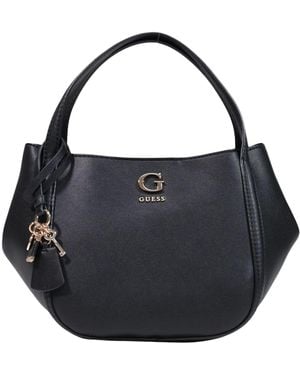 Guess Top-Handle Shoulder Bag - Black