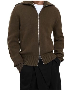 Bottega Veneta Zip-Up Knitted Cardigan - Multicolour