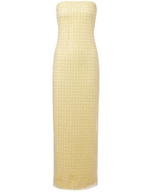 ROTATE BIRGER CHRISTENSEN Embellished Off-The-Shoulder Gown - Yellow