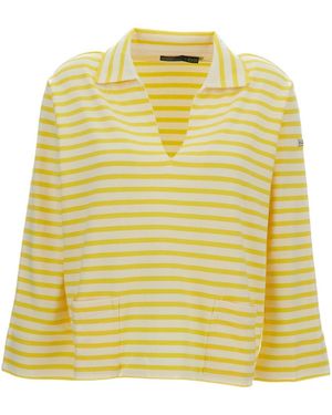Polo Ralph Lauren Striped V-Neck T-Shirt - Yellow