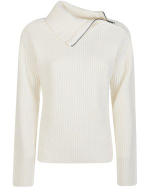P.A.R.O.S.H. P.A.R.O..H. Turtleneck Knit Jumper - White