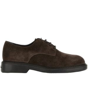 Hogan Urbano Lace-Up Derby Shoes - Brown