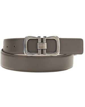 Ferragamo Buckle Belt - White