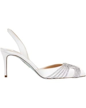 Aquazzura Gatsby Sling Satin 75 - White