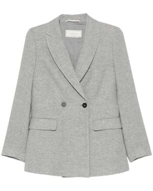 Peserico Double-Breasted Jacket - Gray