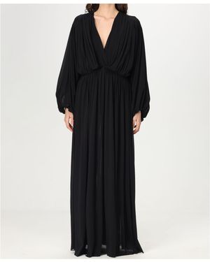 Philosophy Di Lorenzo Serafini Long V-Neck Dress - Black