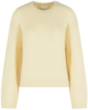Closed Round Neck Sweater - Yellow