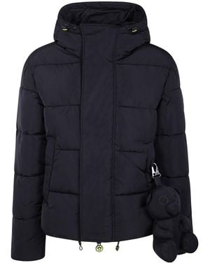 Barrow Hooded Logo Patch Jacket - Blue